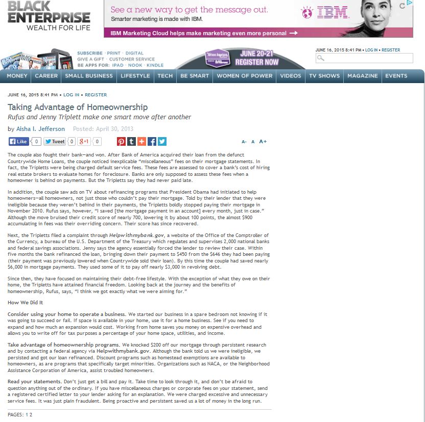 Jenny and Rufus Triplett Balck Enterprise Online on Prisonworld