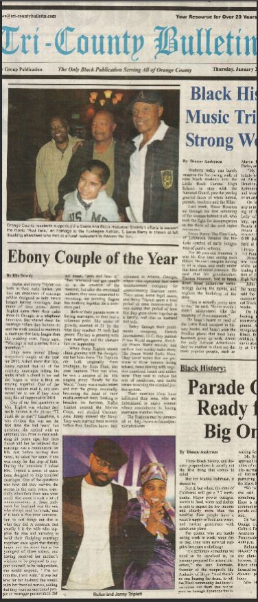 Front Page of the Press Enterprise