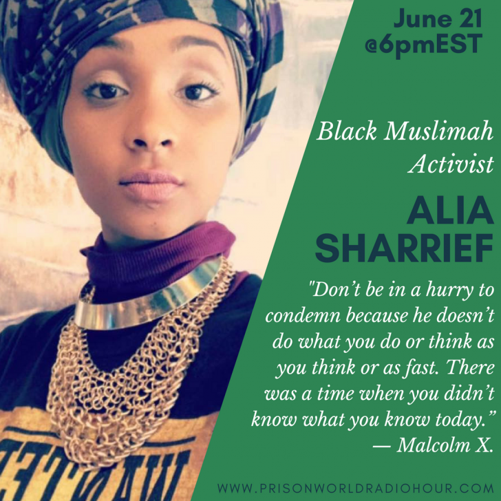 Alia Sharrief, Golden State Warriors, Queen Latifa , black muslimah activists, prisonworld radio, Oakland, CA , Sanfrancisco, CA, Public Enemy